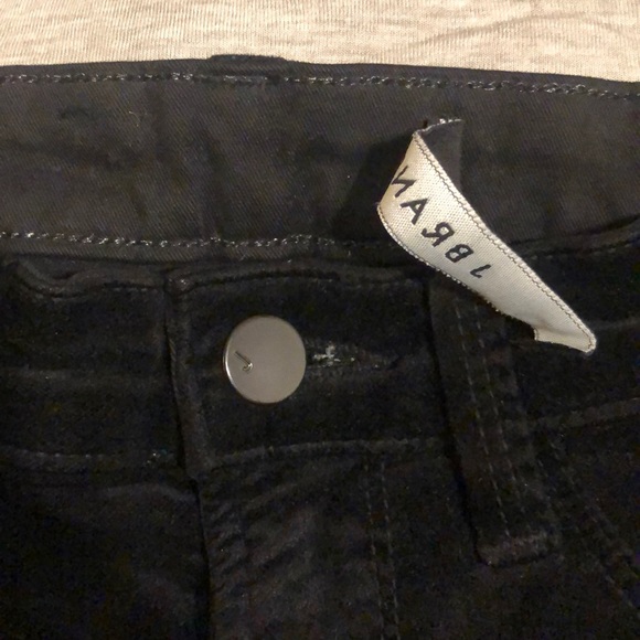 J BRAND Super Skinny velveteen Velvet pants soft stretchy fitted black EUC Sz 24 - Picture 3 of 5
